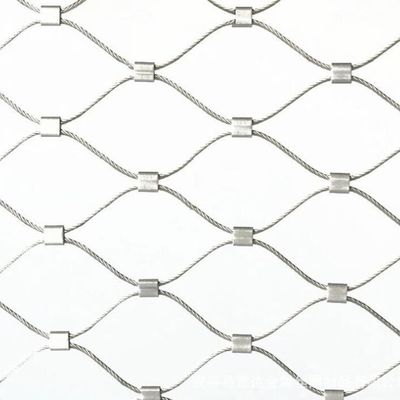 Εύκαμπτη περίφραξη ασφάλειας πλέγματος σχοινιών καλωδίων ανοξείδωτου 304 για το ζωολογικό κήπο