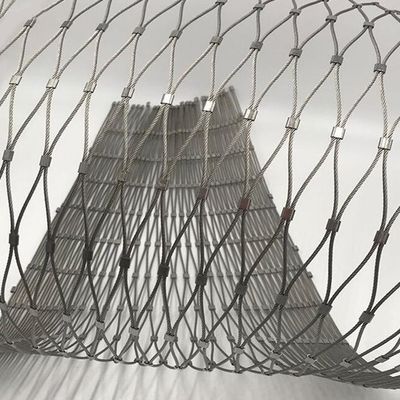 Δίκτυο πλέγματος σχοινιών καλωδίων ανοξείδωτου φρακτών πλέγματος ζωολογικών κήπων υψηλής αντοχής