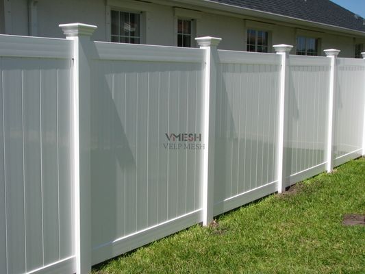 Λευκό βινύλιο Privacy Fence Panel 6x8ft Virgin υλικό