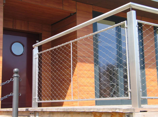 Ελαφρύς βάρος αντιτριβής φράχτης ασφαλείας ατσάλινο σύρμα σχοινί με σχήμα διαμαντένιας τρύπας