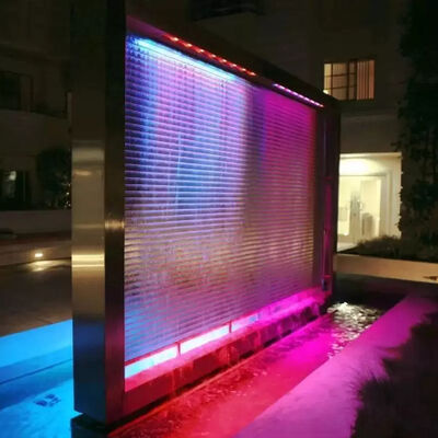 Ανθεκτικό στη διάβρωση από ανοξείδωτο ατσάλι 304 Waterfall Water Curtain Chain Link Mesh