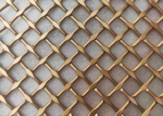 η κλειδαριά καλωδίων 0.022.0mm πτύχωσε τον αρχιτεκτονικό χαλκό Velp ορείχαλκου πλέγματος μετάλλων