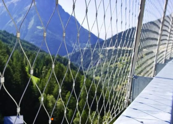 Ασφάλειας μόνο κλείδωμα πλέγματος 30m/ρόλος σχοινιών ανοξείδωτου μπαλκονιών εύκαμπτο