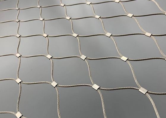 Ζωικό 10m πλέγματος καλωδίων σχοινιών ανοξείδωτου κλουβιών 7*7 7*19 μήκος