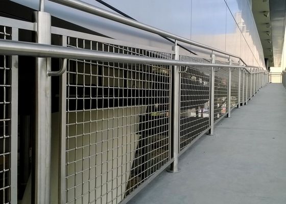 30%-60% αρχιτεκτονικό πλέγμα 0.5mm4.0mm μετάλλων ανοιχτής περιοχής κιγκλίδωμα σκαλοπατιών πλέγματος καλωδίων