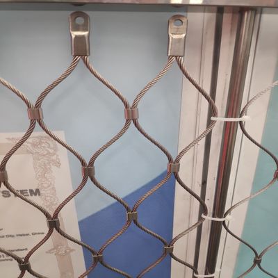 Διακοσμητικό διαμαντένιο τρύπα σχοινί από ανοξείδωτο χάλυβα σχοινί δίχτυ φράχτη ζωολογικού κήπου ευέλικτο δίχτυ
