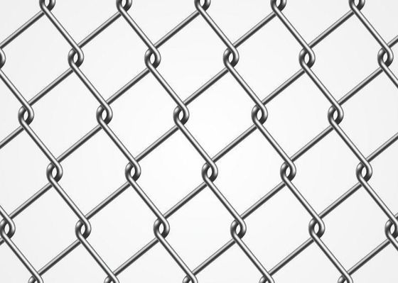 Διαμάντι 8Ft PVC φρακτών συνδέσεων αλυσίδων 9 μετρητών που ντύνεται για την αθλητική παιδική χαρά